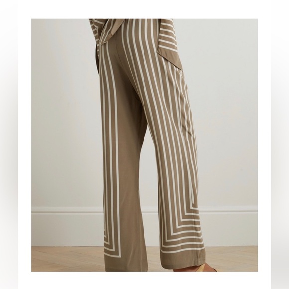 Toteme Monogram Silk Slacks - Picture 3 of 15